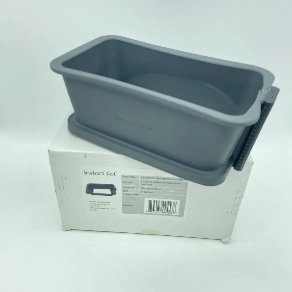Instant Pot Silicone Springform Loaf Pan Tempered Glass Bottom IP-Sprloaf Baking